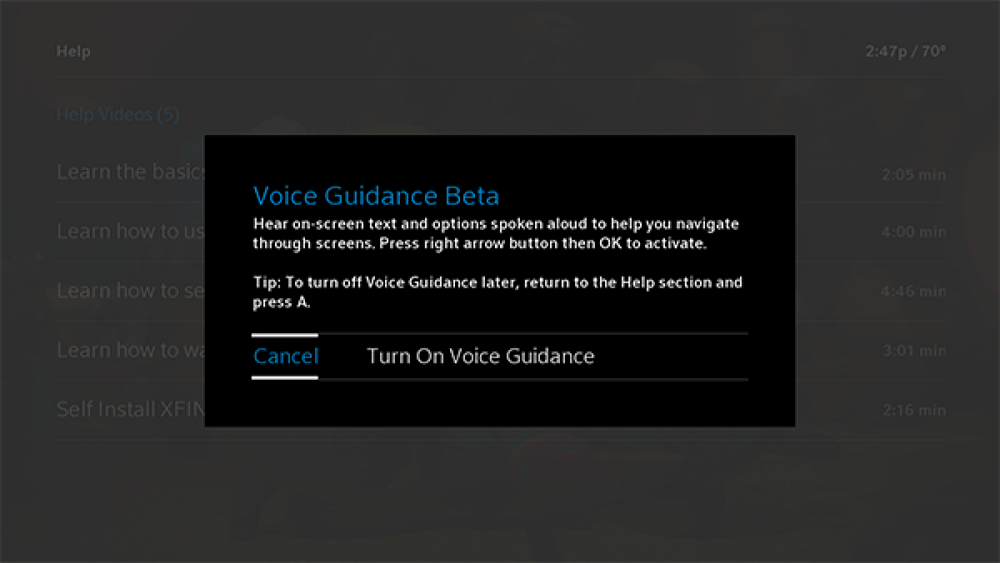 How to Make Voice Guided TV a Reality Using a Remote Control