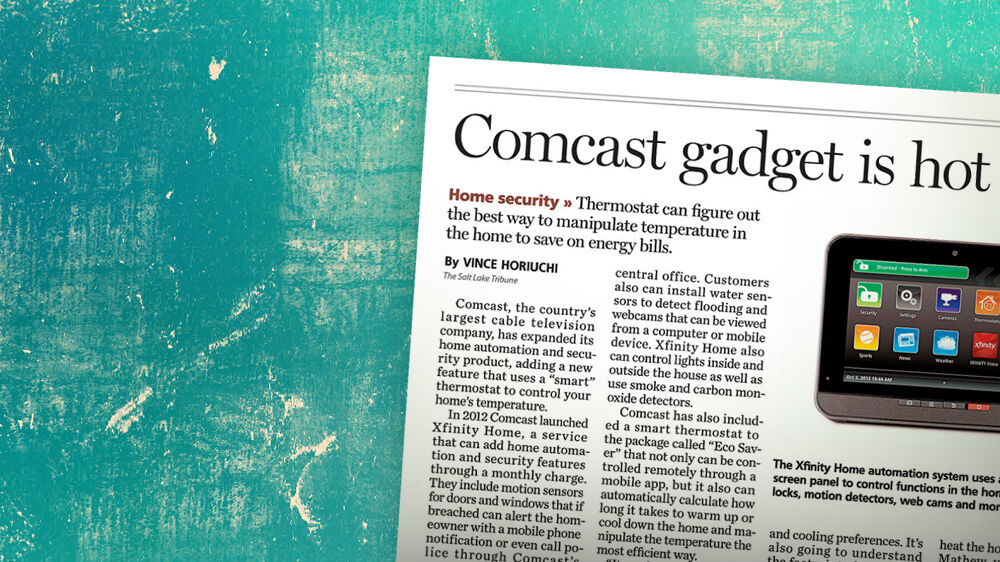 Smart Thermostat Makes Headlines During Xfinity Home Tour