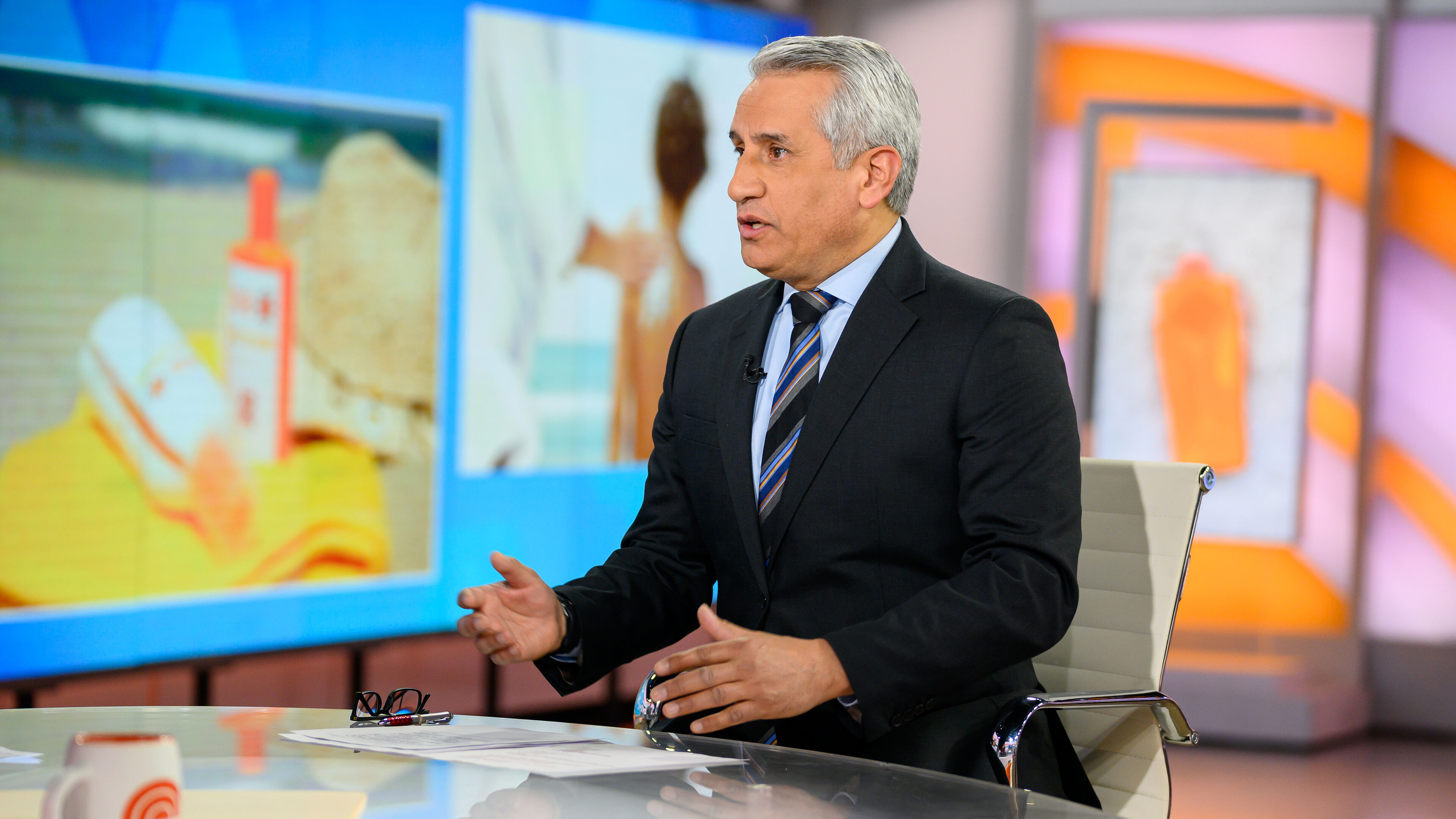 Anchors on set for NBC Primetime COVID-19 coverage